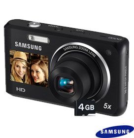 Câmera Digital Samsung DV100 Preta com 16.1MP