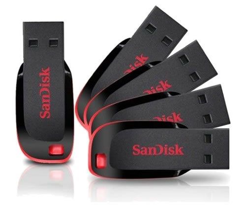 PEN DRIVE SANDISK MICRO Z50 4GB VERMELHO